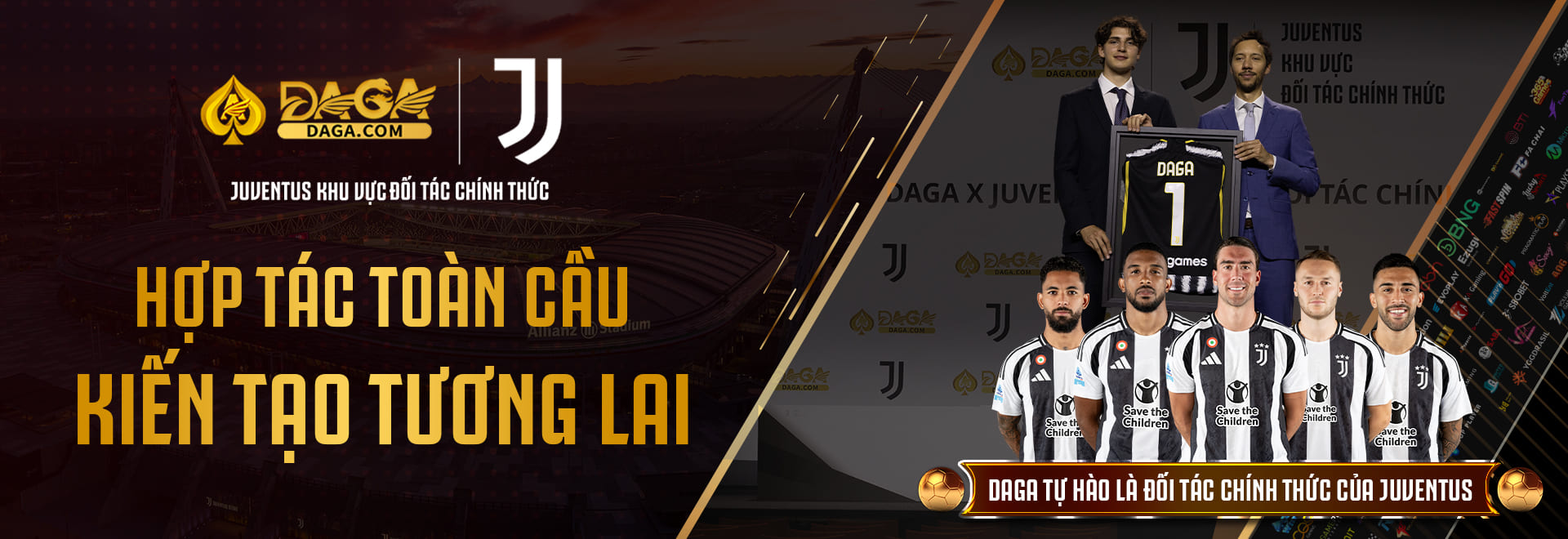 Đối tác daga uy tín toàn cầu clb juventus