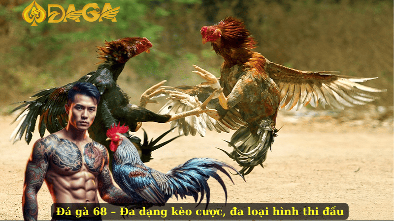 Đá gà 68 – Đa dạng kèo cược, đa loại hình thi đấu