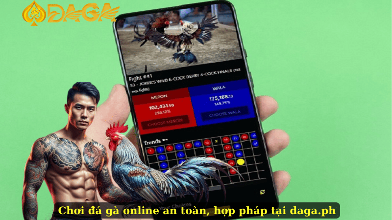 Chơi đá gà online an toàn, hợp pháp tại daga.ph
