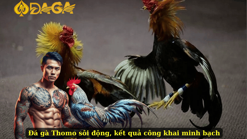 Đá gà Thomo sôi động, kết quả công khai minh bạch