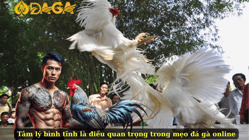Tâm lý bình tĩnh là điều quan trọng trong mẹo đá gà online