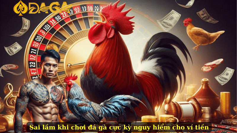 Sai lầm khi chơi đá gà cực kỳ nguy hiểm cho ví tiền