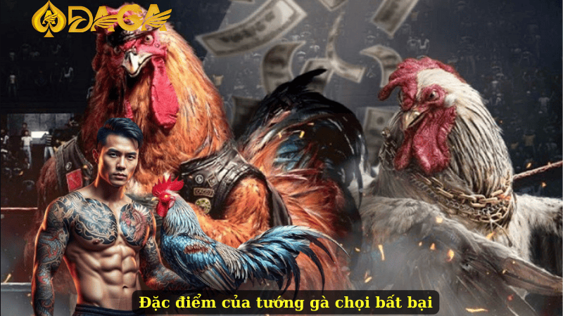 Đặc điểm của tướng gà chọi bất bại